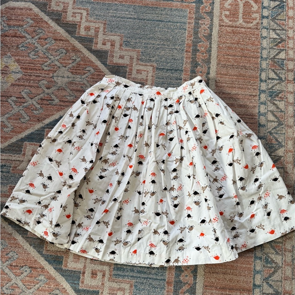 Vintage Party Turtle White Skirt